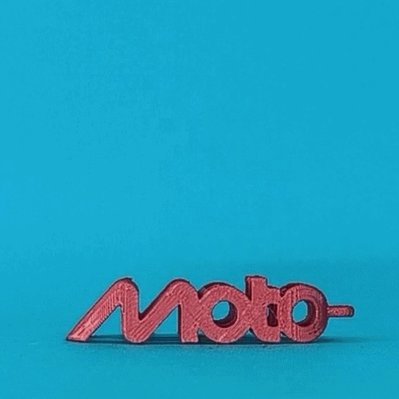 Text Flip - Moto GP Keychain