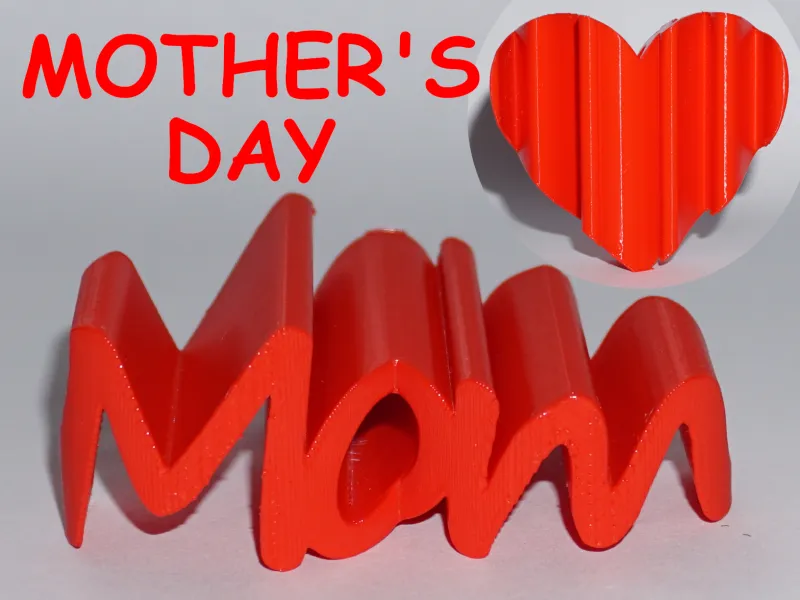 Heart Mom | Mother's Day Gift | Standing Decoration