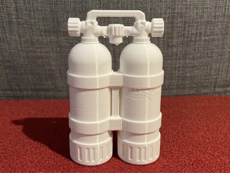Scuba Diving Twinset with Isolation Manifold