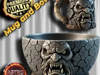 Bad Face Mug and Bowl