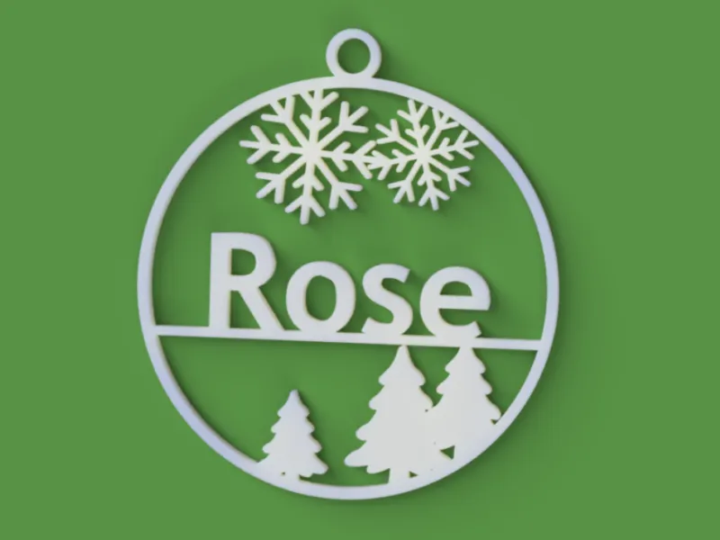 Christmas ball - Rose