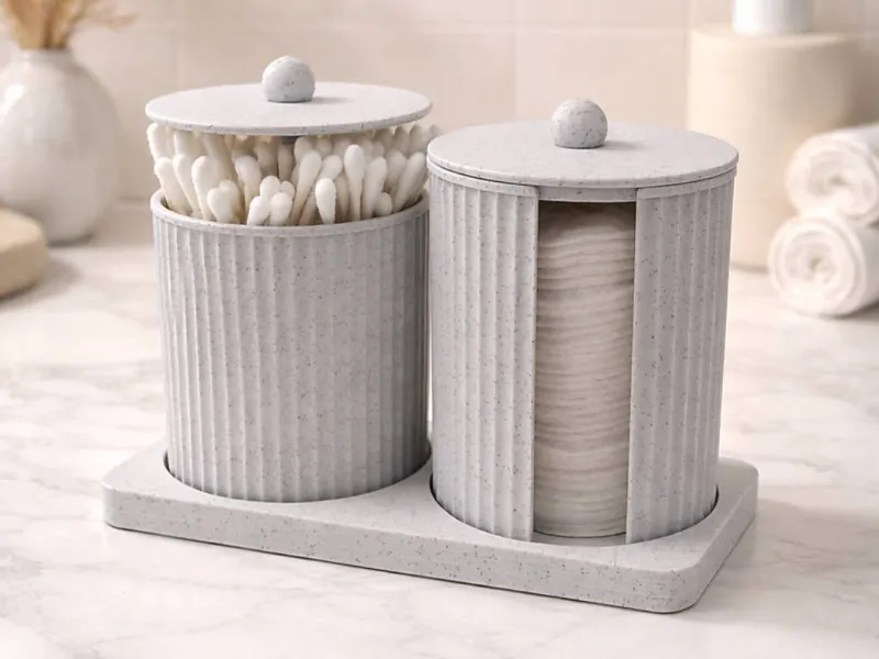 Cotton Swab & Cotton Pad Organizer