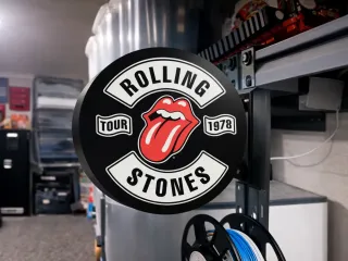 Rolling Stones Pub Sign 2-Sided 3D Printed Garage
