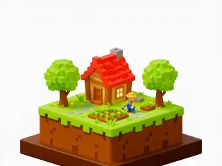 Miniature Diorama Farm