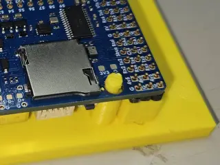 Soldering jig for Matek F405 Wing V2 flight controller.