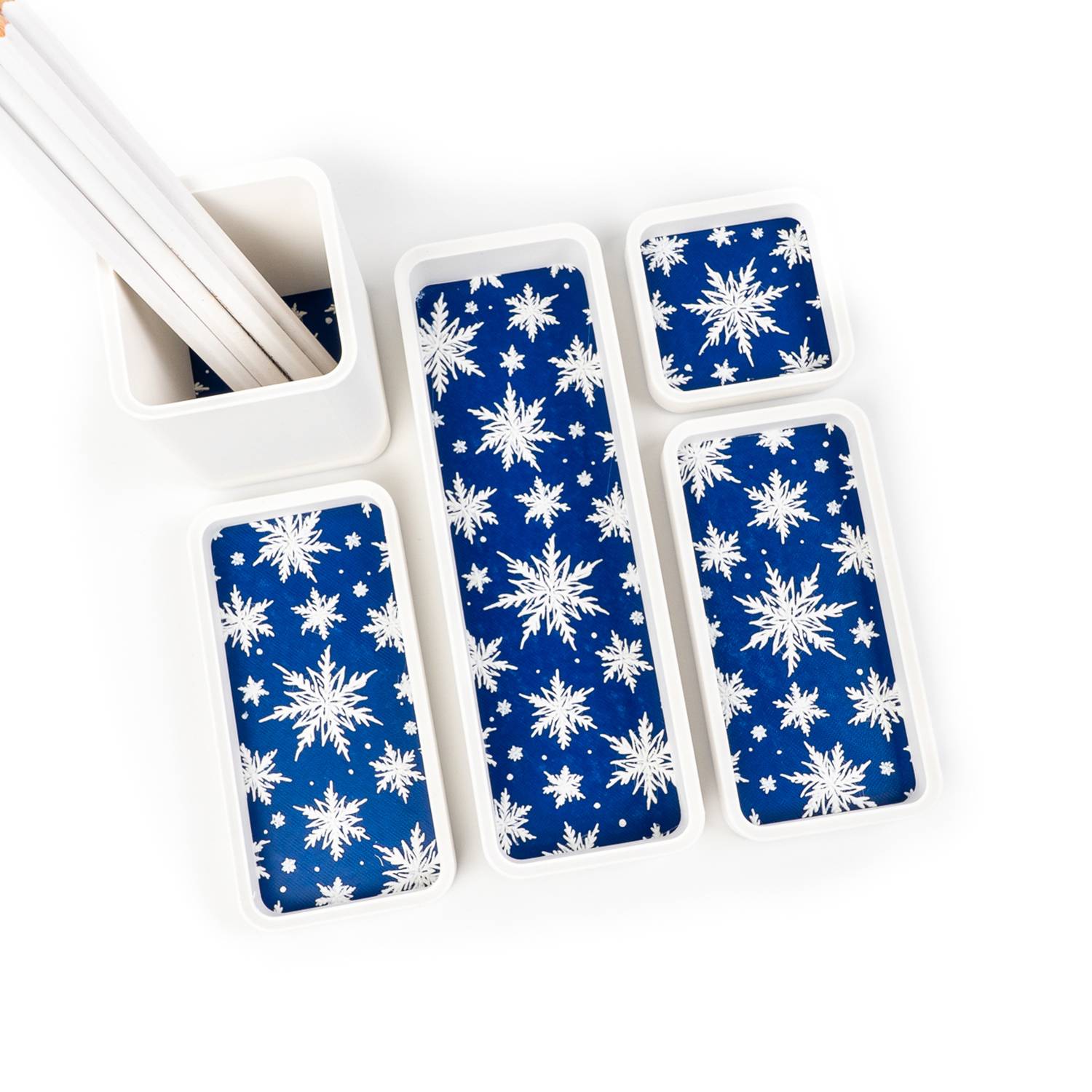 Snowflakes Stackable Trays