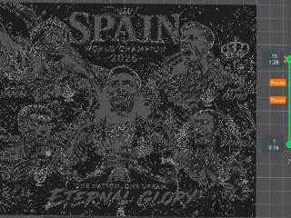 Spain World Champions -HueForge