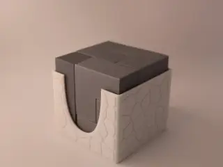 Puzzle Cube Brain-Teaser with Case