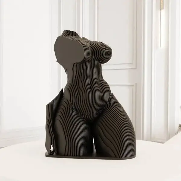Чунь-Ли послойно с подставкой, 3D-модель для печати
