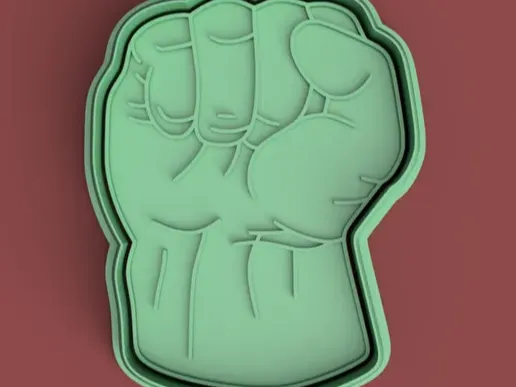 Hulk Fist Cookie Cutter - puño hulk