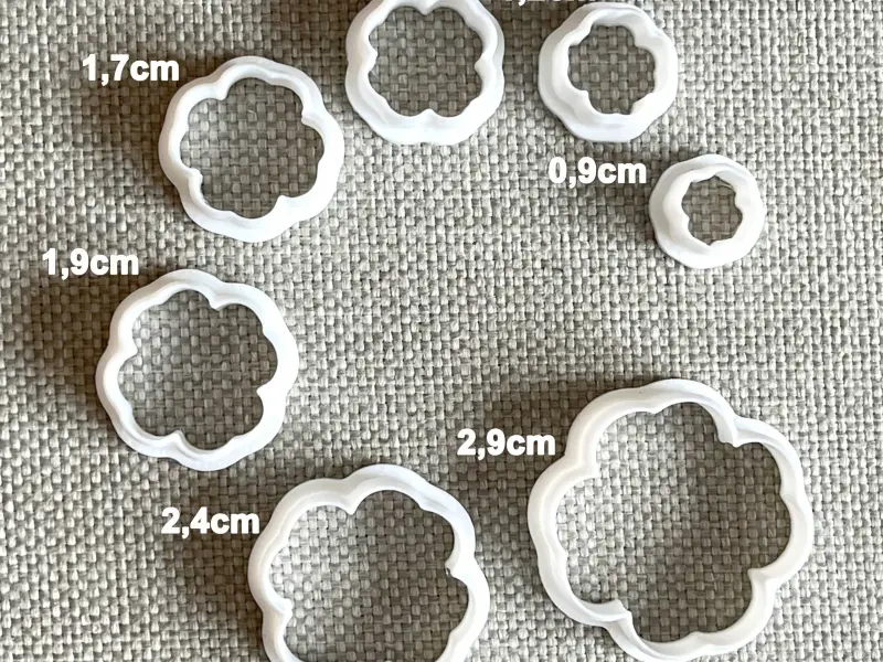 Clover Cutter for Polymer Clay, Clay cutter, Set,Clover,Mold