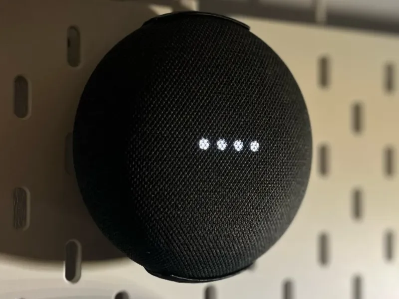 IKEA Skadis Google Home mini