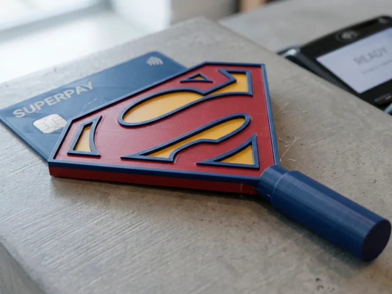 Superman Credit Card Wand - "Pay Like a Superhero" 💳⚡