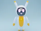 Cute Robot 3D Model High Detail Stylized Character Rigged-0