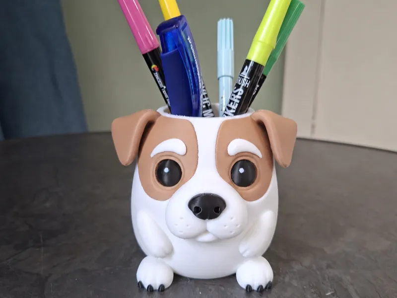 Cute Jack Russell Pen Holder