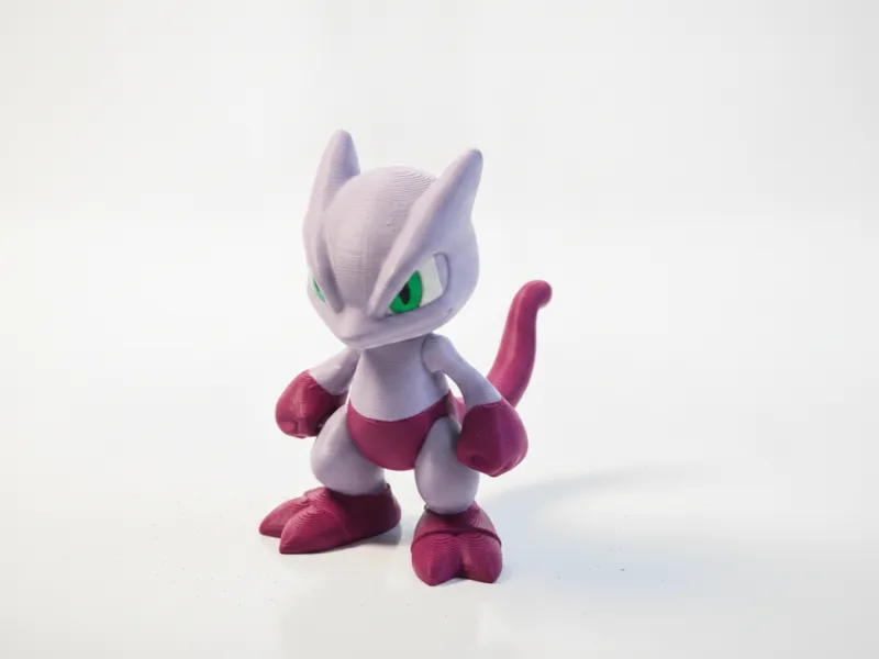 Angry Mewtwo Figurine Pokemon 3D Printable