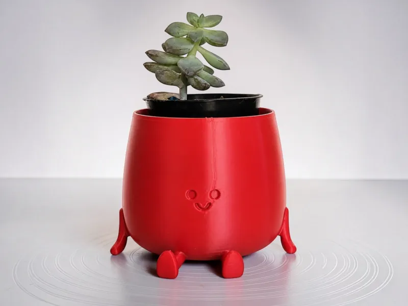 Vasinho/Casinha de Plantas Fofo e Divertido com Perninhas