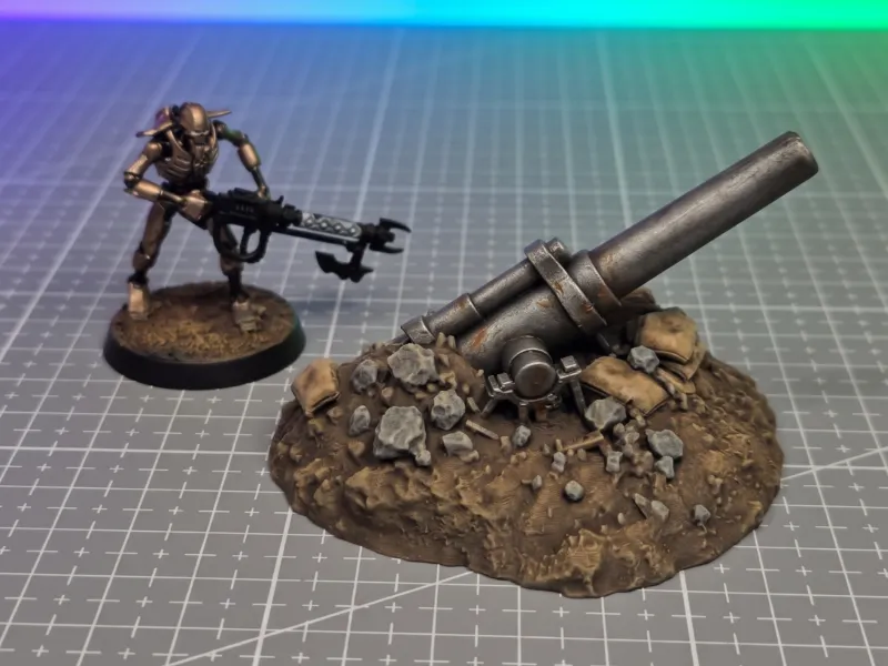 Obús Enterrado - Terreno para Wargame Grimdark
