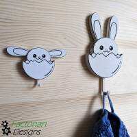 WALL KEY HOLDER - FUNNY AND CUTE BUNNEY KEY HANGER-1