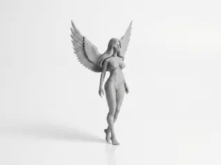 Cosmic Angel Figurine Female Figure 3D Printable