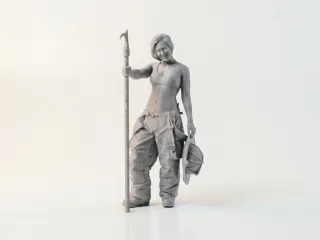 Firefighter Hero Statue Miscellaneous 3D Printable