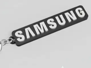 Samsung logo keychain