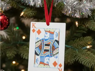 Diamonds Playing Cards Christmas Tree Ornaments