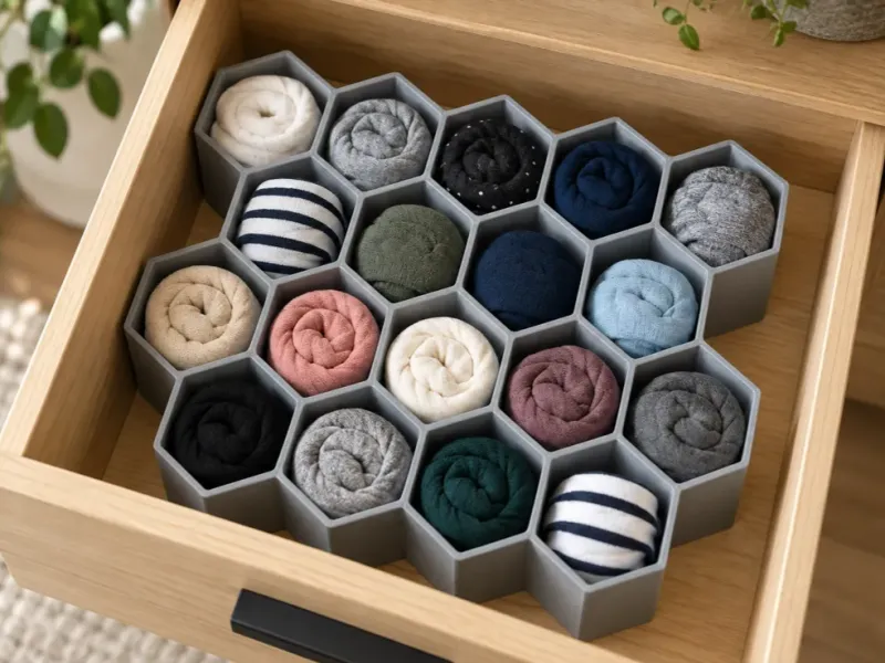 Modular Honeycomb Drawer Organizer