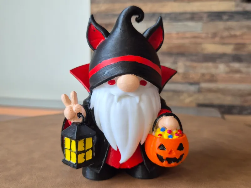 Gnome vampire halloween cute