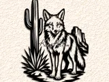 desert-coyote wall art home decor-0