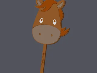 Horse Head - Farm Animals - Caketopper & Cupcaketopper v2