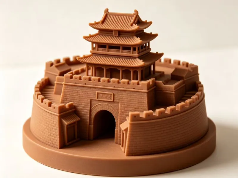 中式建筑平遥古城 模型手办