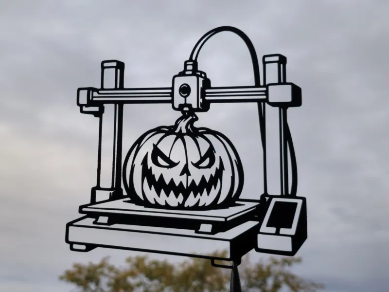Halloween 3D Printer Pumpkin Wall Art