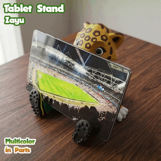 Zayu-shaped tablet stand - World Cup 2026 - Multicolor in Pa-0