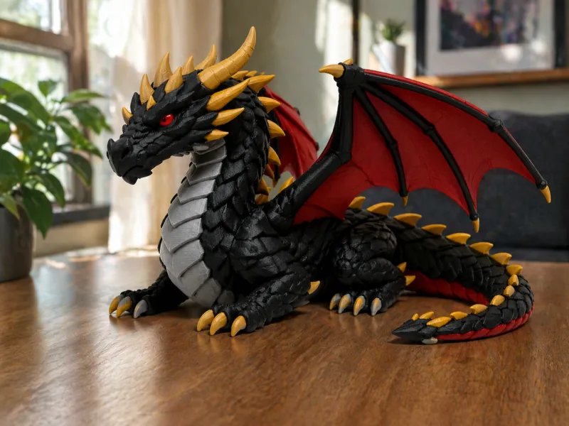 3D Printed Dragon for Showcase Decoration!!!!