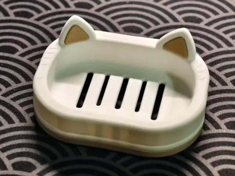 Kattenzeephouder, in delen geprint, minimale ondersteuning