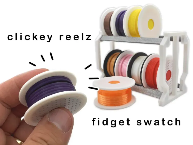Mini Filament Reel Fidget Clicker Swatch