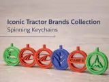 Iconic Tractor Brand Collection–Spinning Keychains-0