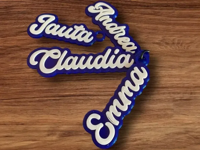 Claudia's name keychain
