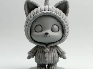 Knitted friends : Oly in pumpkin Suit