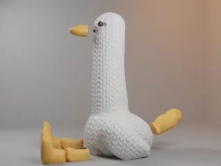 Goose, Scrunchie holder, Flexible