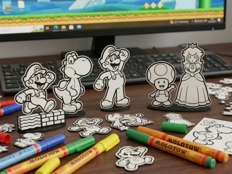 Super Mario Bros y amigos para pintar