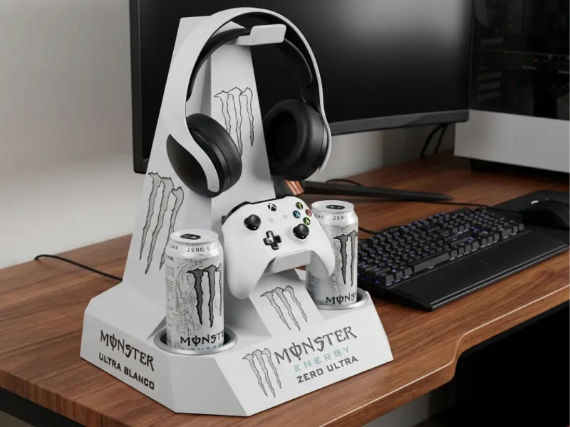 Monster Energy White Ständer