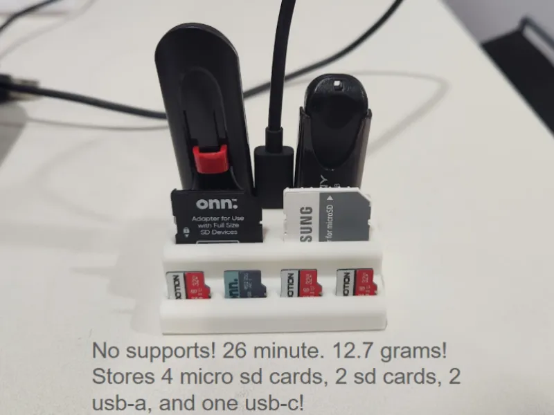 Universal SD & USB Storage Organizer
