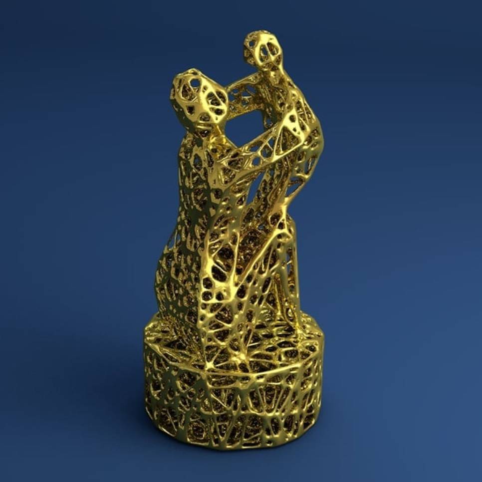 Mother's Day Sculpture Voronoi Style