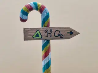 Candy Cane Sign
