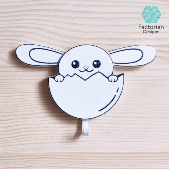 Home page module: Key & Towel Holder - Wall Bunny - Funny and Cute Organizer