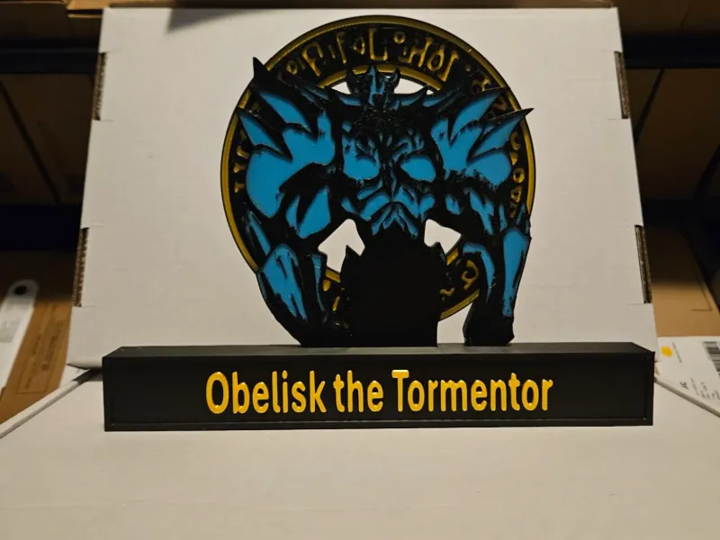 Yu-Gi-Oh - Obelisk de Kweller display