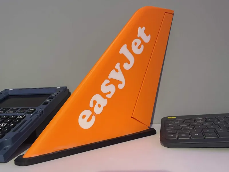 EasyJet Tail Wing 23CM BIG PRINT
