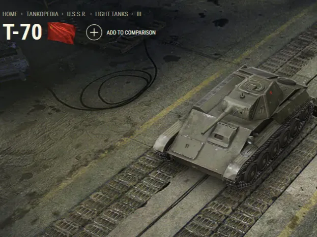 T-70 LIGHT TANK, U.S.S.R. ARMY 1943